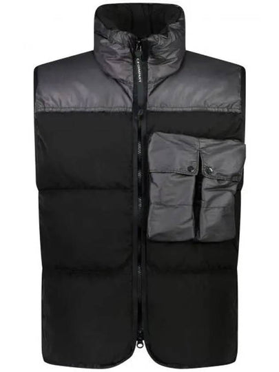 Eco Chrome-R Mixed Down Vest Black - CP COMPANY - BALAAN 2