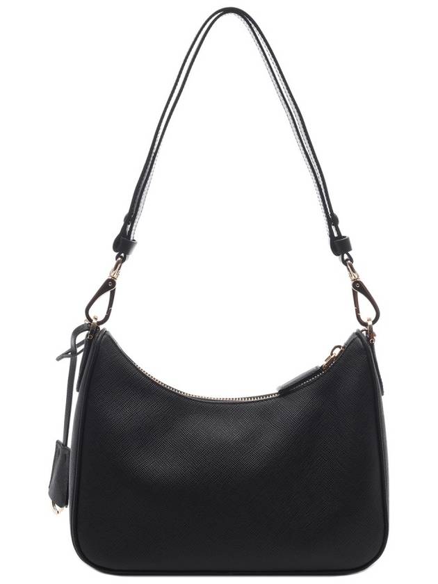 Re-Edition Saffiano Leather Mini Shoulder Bag Black - PRADA - BALAAN 5