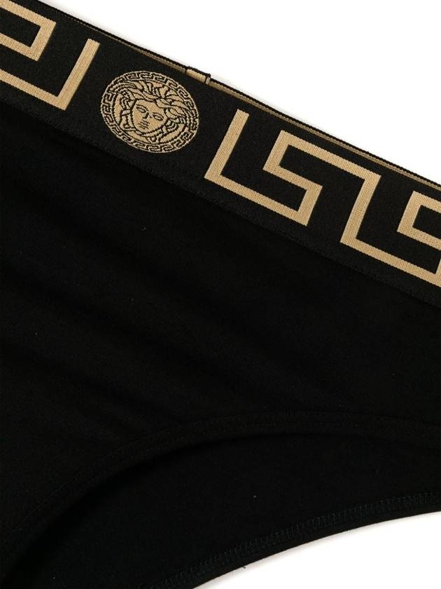 Greca border high waist briefs black - VERSACE - BALAAN 4