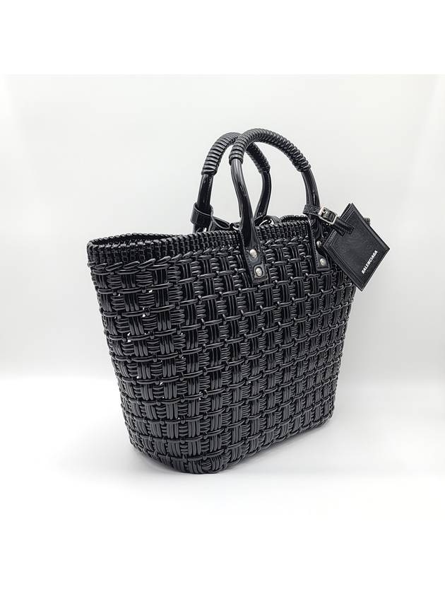 Bistro Strap Basket Small Tote Bag Black - BALENCIAGA - BALAAN 3