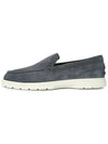 Suede Slipper Loafers Dark Grey - TOD'S - BALAAN 4