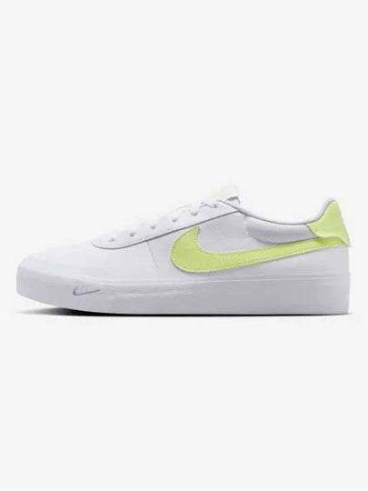 Court Shot Low Top Sneakers White Light Lemon - NIKE - BALAAN 2