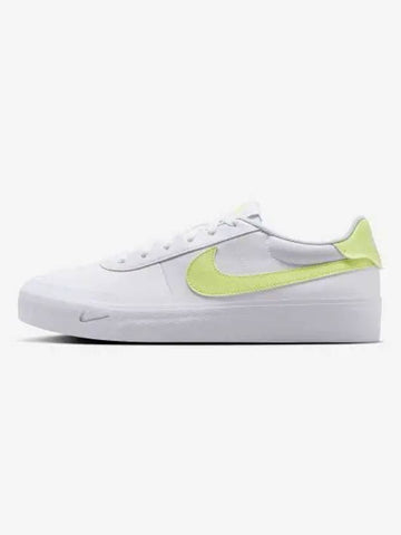 Court Shot Low Top Sneakers White Light Lemon - NIKE - BALAAN 1