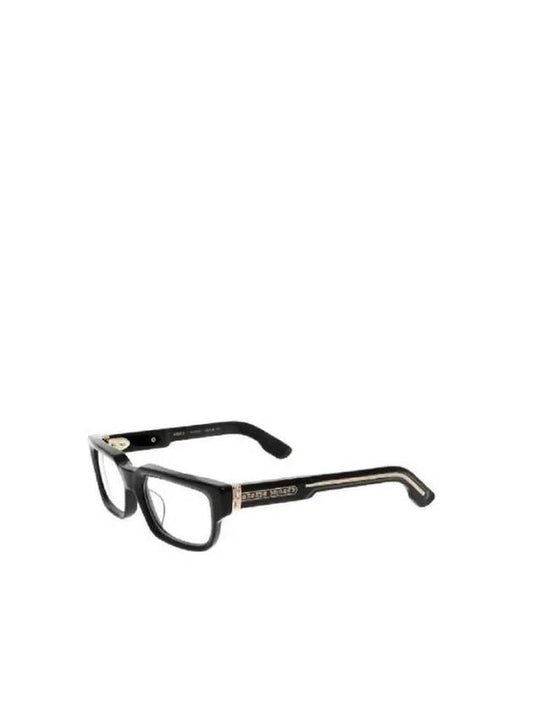 Chrome Hearts 2 THICK Gold Temple Square Glasses BK 18KGP - CHROME HEARTS - BALAAN 1