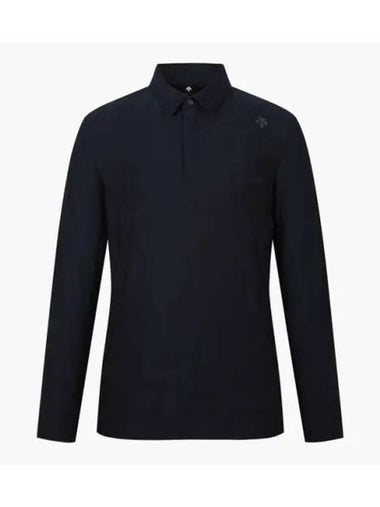 GOLF Men s Jacquard MIX Material Long Sleeve T Shirt DP32MFTL94 - DESCENTE - BALAAN 1