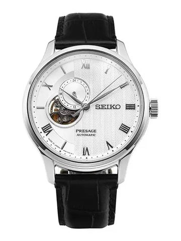 SARY095 Presage Open Heart Men s Leather Watch - SEIKO - BALAAN 1