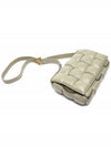 Gold Padded Cassette Cross Bag Travertine - BOTTEGA VENETA - BALAAN 6