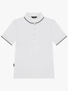 Drew Women s Basic Pique Short Sleeve T Shirt DF42ST07 WT - DRUH GOLF - BALAAN 1