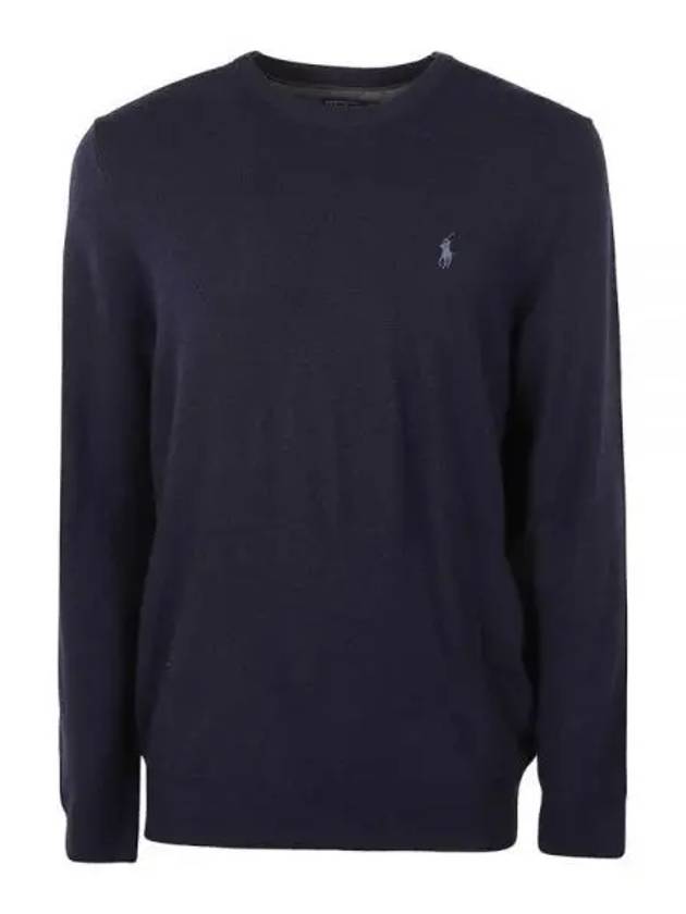 Logo Basic Pullover Knit Top Navy - POLO RALPH LAUREN - BALAAN 2