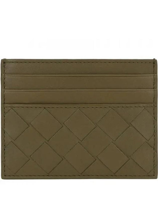 Intrecciato Leather Card Wallet Mud - BOTTEGA VENETA - BALAAN 2