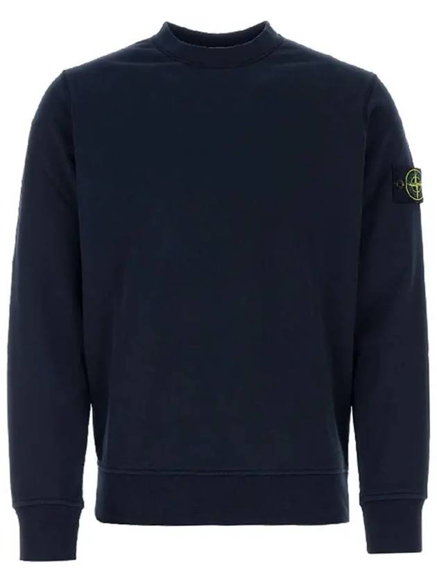 Wappen Patch Garment Dyed Sweatshirt Navy - STONE ISLAND - BALAAN 3