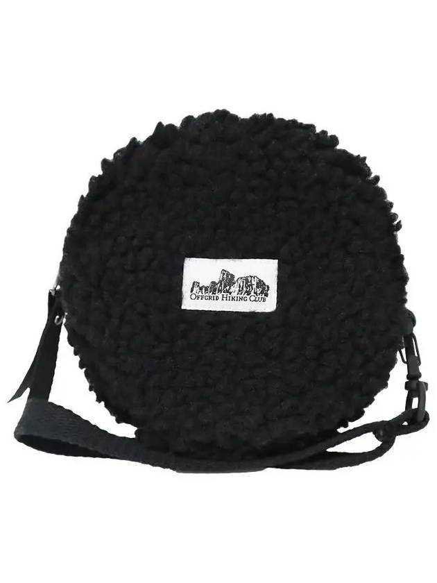 Fleece Round Pouch Cross Bag Black - OFFGRID - BALAAN 1