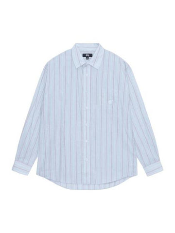 Long Sleeve Shirt 11103172065 Free Light Blue - STUSSY - BALAAN 1