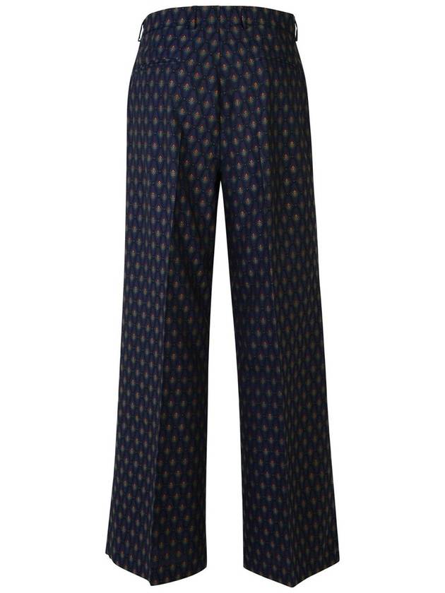 Etro Blue Wool Trousers - ETRO - BALAAN 3