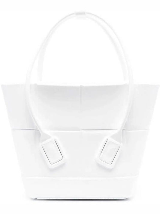 Arco Mini Rubber Tote Bag White - BOTTEGA VENETA - BALAAN 2