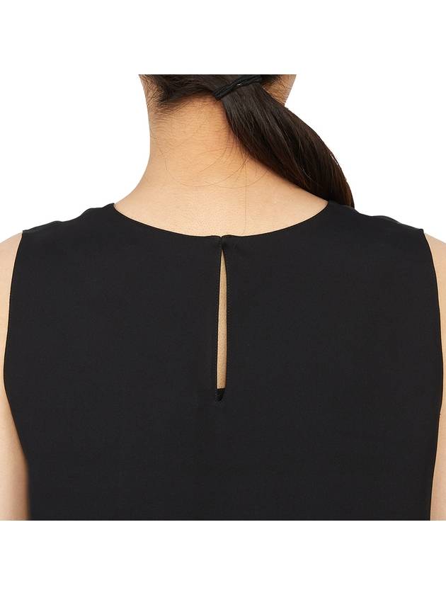 Silk Georgette Sleeveless Black - THEORY - BALAAN 8