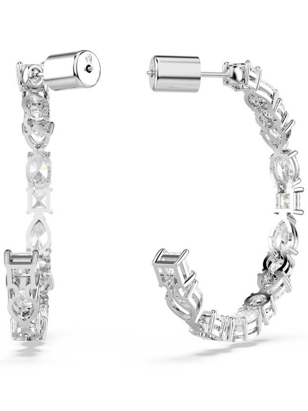 Mesmera Hoop Earrings Silver - SWAROVSKI - BALAAN 4