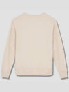 Face Patch Crew Neck Sweatshirt Oatmeal Melange - ACNE STUDIOS - BALAAN 3