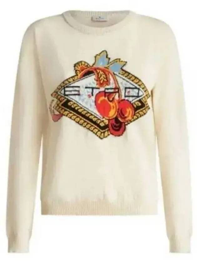 23 Logo Jacquard Sweater 12841 9819 0990 Logo Jacquard Knit - ETRO - BALAAN 2