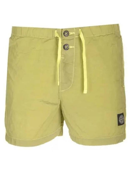 Swimming Nylon Trunk Shorts Lemon Green - STONE ISLAND - BALAAN 2