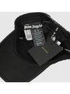 Spray Bear Ball Cap Black - PALM ANGELS - BALAAN.