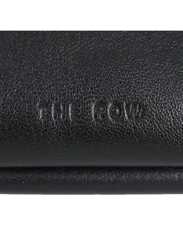 Bourse XL Leather Shoulder Bag Black - THE ROW - BALAAN 8