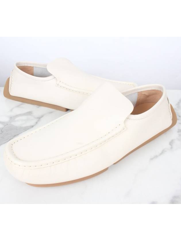 Leather Driving Loafer White 43 5 285 - BOTTEGA VENETA - BALAAN 1