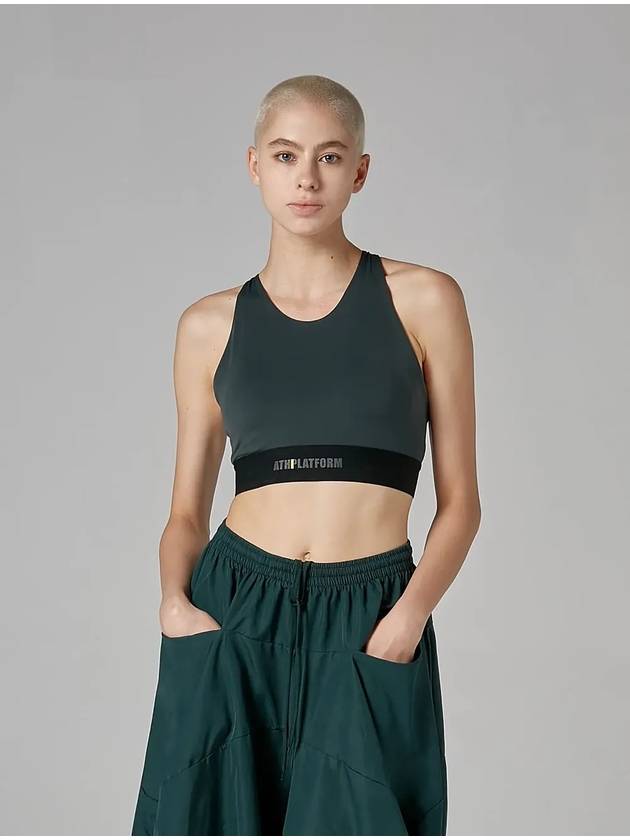 Flexible Bra Top Dark Green - ATHPLATFORM - BALAAN 2