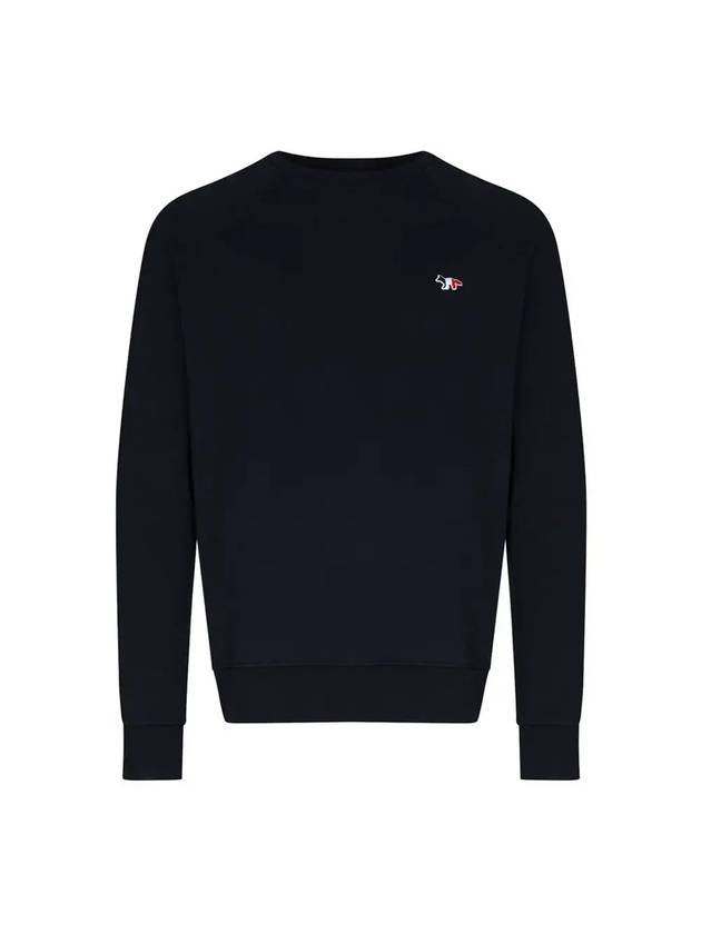 Tricolor Fox Patch Sweatshirt Dark Navy - MAISON KITSUNE - BALAAN 1