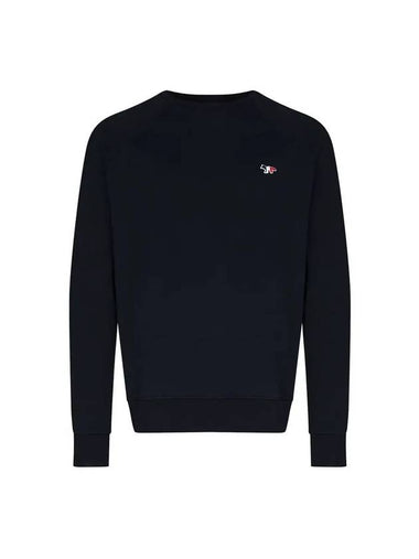 Tricolor Fox Patch Sweatshirt Dark Navy - MAISON KITSUNE - BALAAN 1