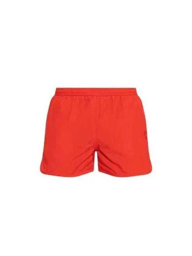 Heart Logo Swim Shorts Red - AMI - BALAAN 2