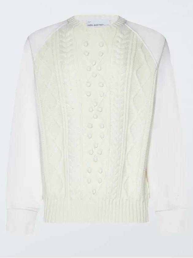 hybrid knit top white - NEIL BARRETT - BALAAN 4