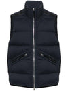 Seamless Tunnel Nylon Down Vest Navy - STONE ISLAND - BALAAN 2