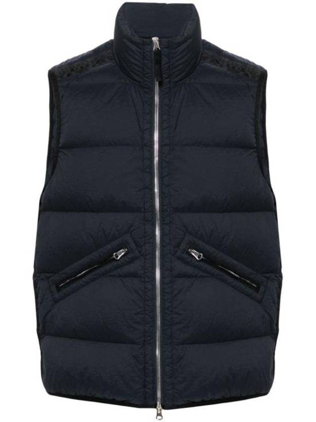 Seamless Tunnel Nylon Down Vest Navy - STONE ISLAND - BALAAN 2