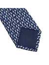 Rabbit Print Silk Tie Navy - SALVATORE FERRAGAMO - BALAAN 7