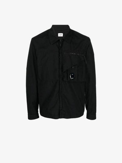 Tylon P Lens Overshirt Zip Up Jacket Black - CP COMPANY - BALAAN 2