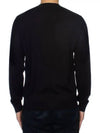 Superfine Crew neck Wool Knitted Sweater Black - PRADA - BALAAN 9