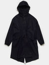 Poplin Water Repellant Parka Navy - JIL SANDER - BALAAN 3