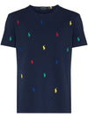 Logo Cotton Short Sleeve T-Shirt Navy - POLO RALPH LAUREN - BALAAN 2