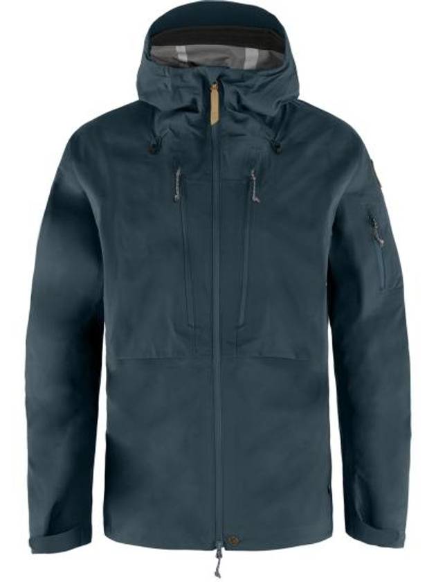 Men's Keb Eco Shell Zip-Up Hoodie Navy - FJALL RAVEN - BALAAN 3