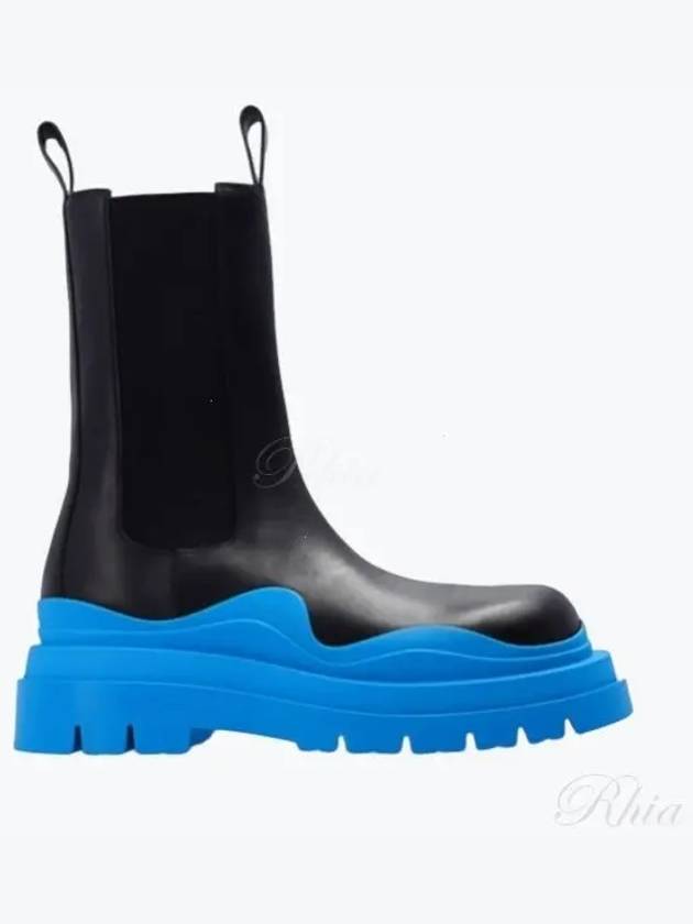 Tire Chelsea Boots Black Amalfi Blue - BOTTEGA VENETA - BALAAN 2