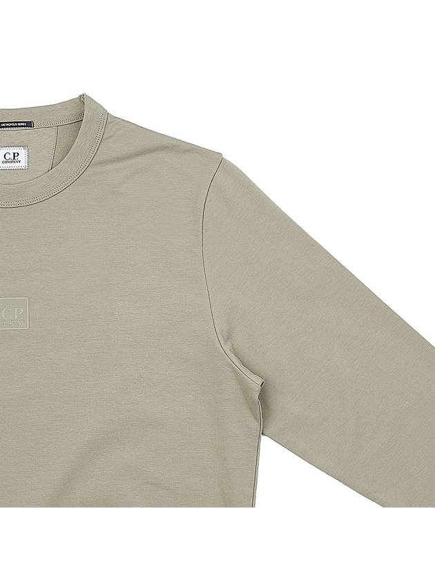 Logo Patch Cotton Sweatshirt Silver Sage - CP COMPANY - BALAAN 5