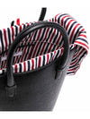 Pebble Grain Leather Bucket Bag Black - THOM BROWNE - BALAAN 5