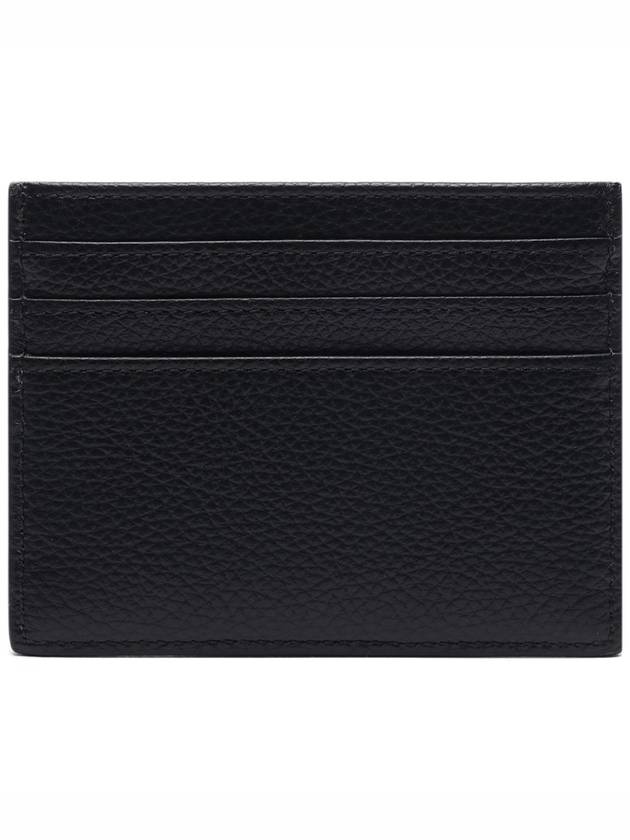 Classic Grain Leather Zipper Card Wallet Black - MULBERRY - BALAAN 5