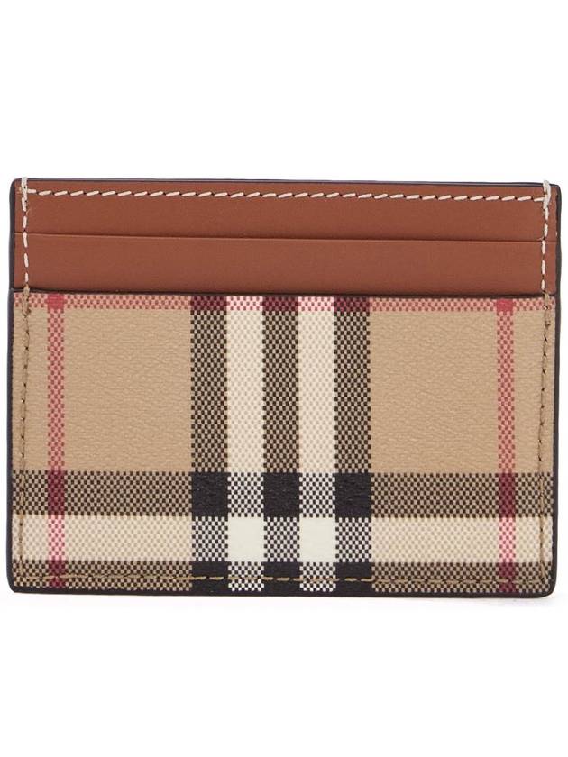 Check Card Wallet Beige - BURBERRY - BALAAN 2