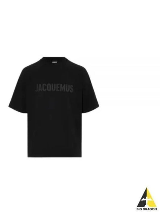 Le Typo Short Sleeve T-Shirt Black - JACQUEMUS - BALAAN 2