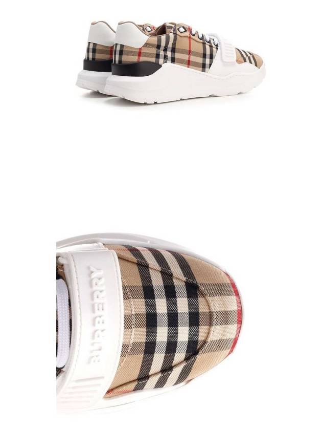 Vintage Check Suede Leather Sneakers Archive Beige - BURBERRY - BALAAN 6