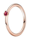 red solitaire ring rose gold - PANDORA - BALAAN 2