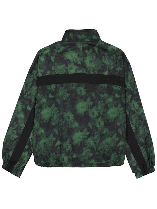 Women's Pattern Zip-up Jacket Green - KENZO - BALAAN 4