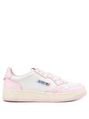 Men's Medalist Low Leather Sneakers Pink - AUTRY - BALAAN 2